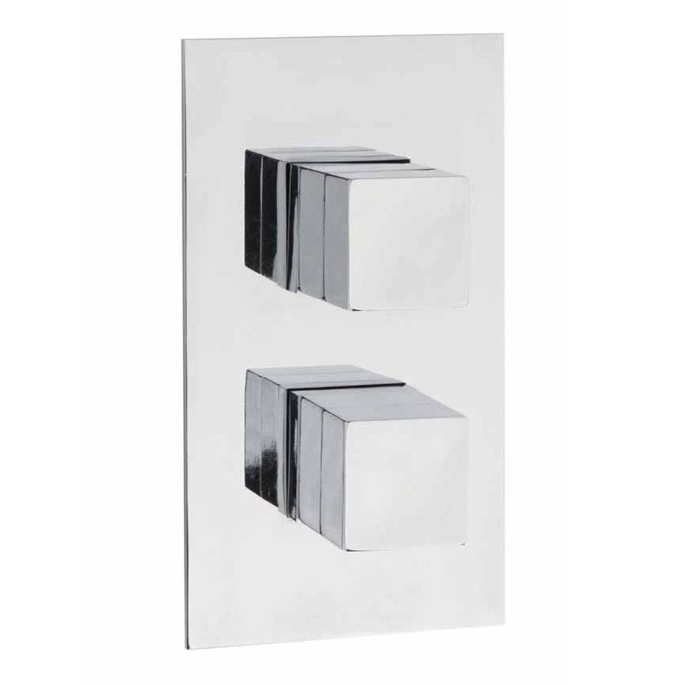 Hudson Reed Lennox Thermostatic Shower Valve & Ultra Thin Fixed Shower Head