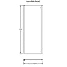 hudson-reed-apex-900mm-chrome-side-panel-