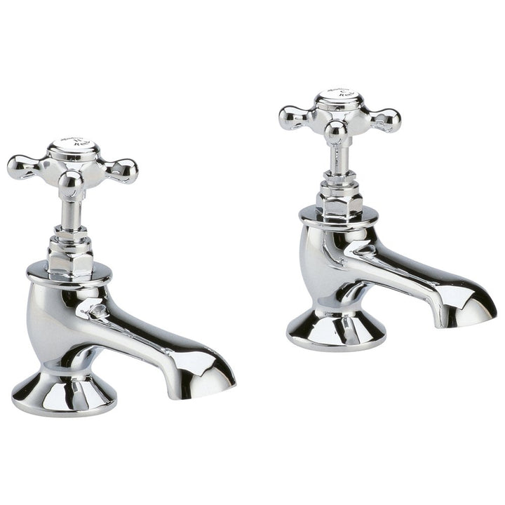hudson-reed-topaz-white-crosshead-hexagonal-collar-bath-taps---bc302hx-