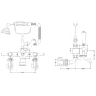 hudson-reed-topaz-white-lever-dome-collar-wall-mount-bath-shower-mixer-tap---bc304dlwm-
