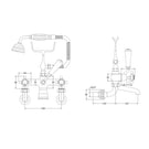 hudson-reed-topaz-white-crosshead-dome-collar-wall-mount-bath-shower-mixer-tap---bc304dxwm-