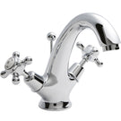 hudson-reed-topaz-white-crosshead-dome-collar-basin-mixer-tap---bc305dx-