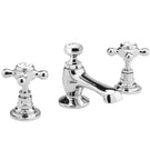 hudson-reed-topaz-white-crosshead-hexagonal-collar-3-hole-basin-mixer-tap--waste---bc307hx-