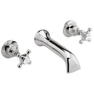 hudson-reed-topaz-white-crosshead-hexagonal-collar-3-hole-wall-mount-bath-mixer-tap---bc309hx-