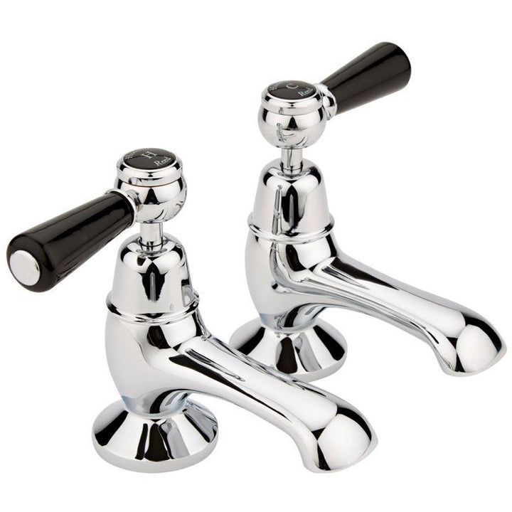 hudson-reed-topaz-black-lever-dome-collar-bath-taps---bc402dl-