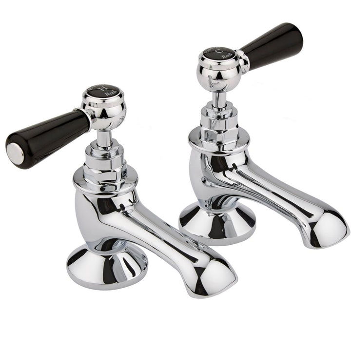 hudson-reed-topaz-black-lever-hexagonal-collar-bath-taps---bc402hl-