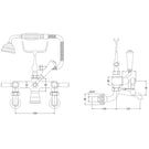 hudson-reed-topaz-black-lever-dome-collar-wall-mount-bath-shower-mixer-tap---bc404dlwm-