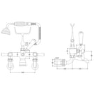 hudson-reed-topaz-black-lever-hexagonal-collar-wall-mount-bath-shower-mixer---bc404hlwm-
