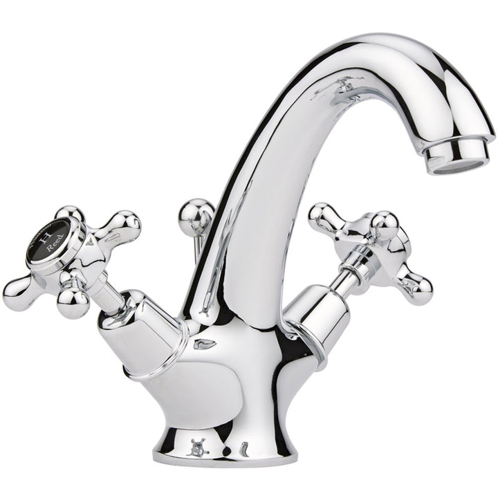 hudson-reed-topaz-black-crosshead-dome-collar-basin-mixer-tap--pop-up-waste---bc405dx-