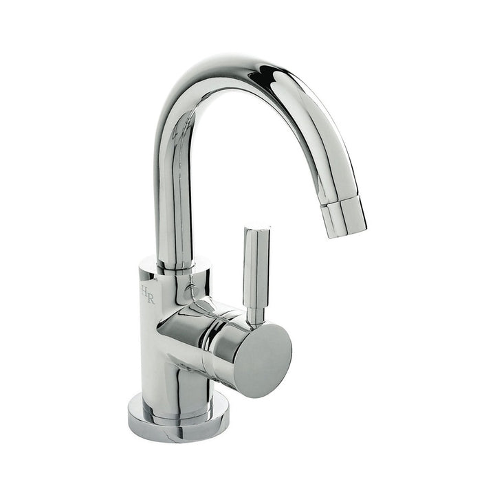 hudson-reed-tec-single-lever-small-basin-mixer-tap--push-button-waste---pn386-