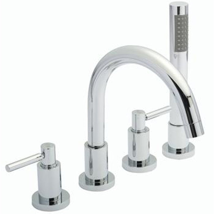 hudson-reed-tec-lever-swivel-spout-4-hole-bath-shower-mixer-tap--shower-kit---tel334s-