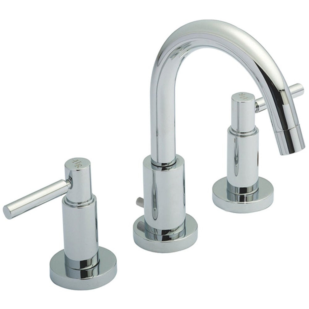 Hudson Reed Tec Lever Swivel Spout 3 Hole Basin Mixer Tap & Pop Up Waste