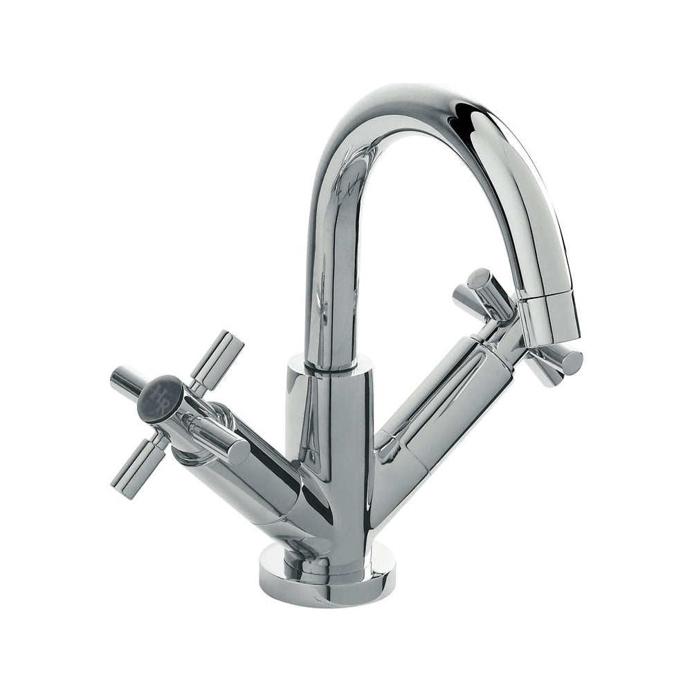 Hudson Reed Tec Crosshead Swivel Spout Basin Mixer Tap & Waste - TEX315