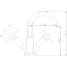 hudson-reed-tec-crosshead-swivel-spout-basin-mixer-tap--waste---tex315-