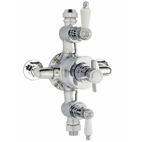 Nuie Edwardian Triple Thermostatic Shower Valve - A3057E