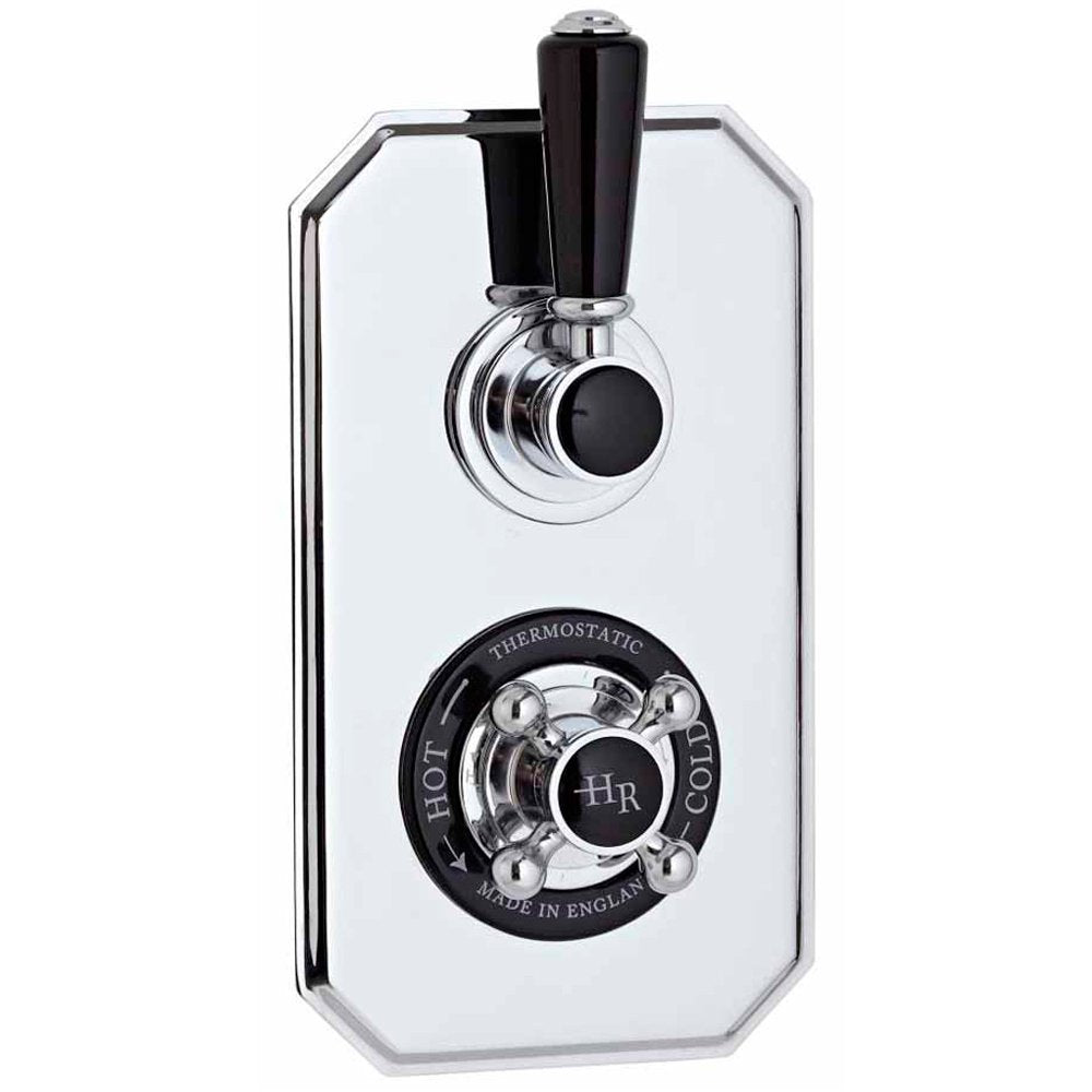 Hudson Reed Black Topaz Concealed Thermostatic Shower Valve & Diverter -BTSVT004