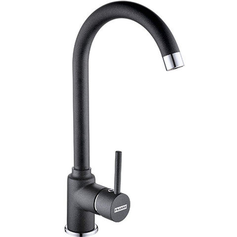 Franke Pola Fragranite Onyx Black Single Lever Kitchen Sink Mixer Tap