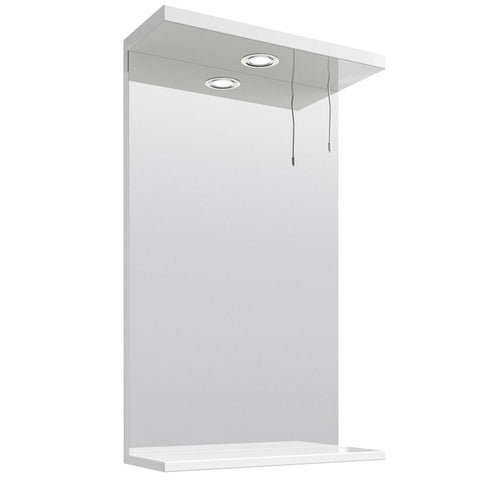Nuie Mayford Gloss White 450mm Mirror - PRC111