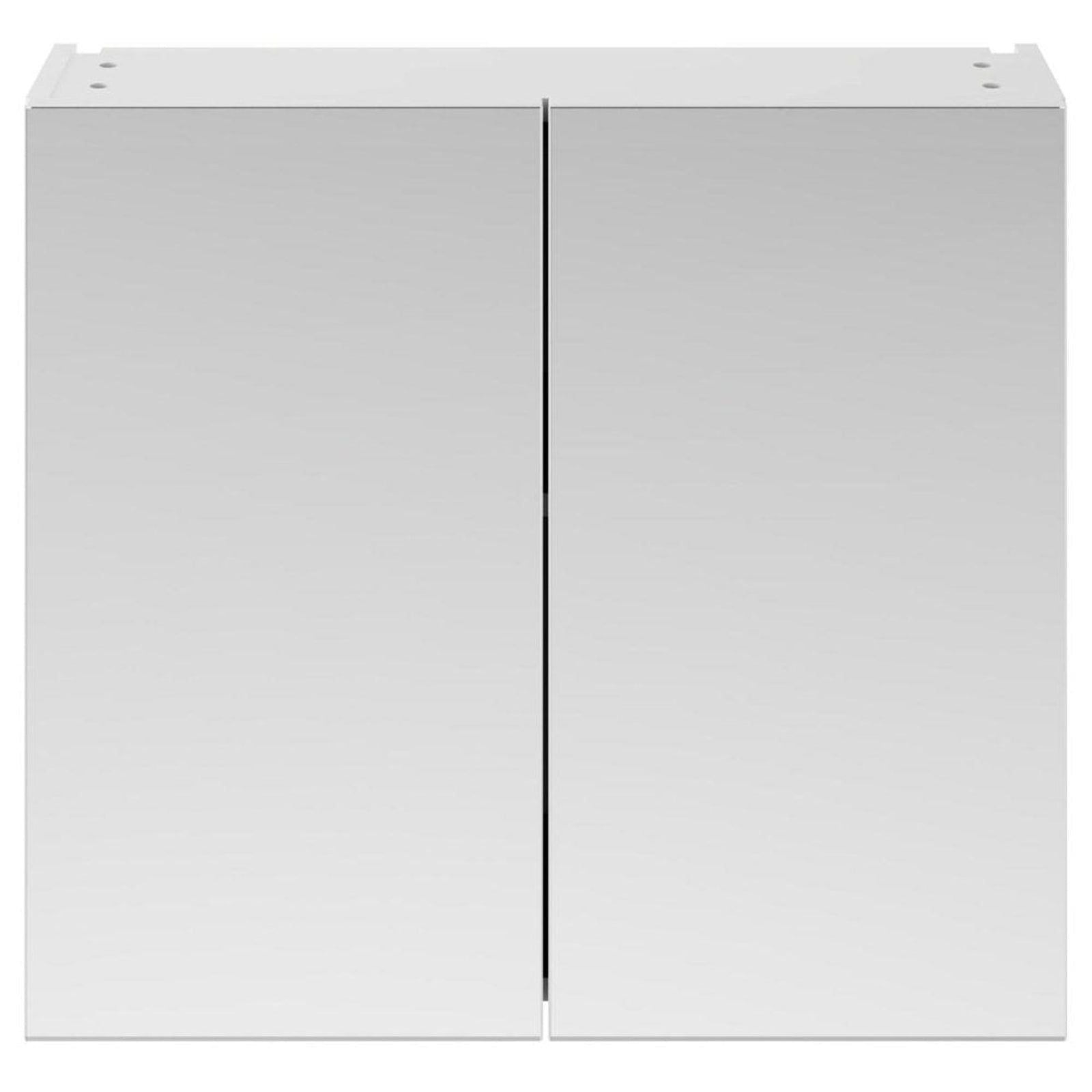 Fusion 800mm Wall Hung 2 Door Mirror Unit with Woodgrain and Gloss Finishes