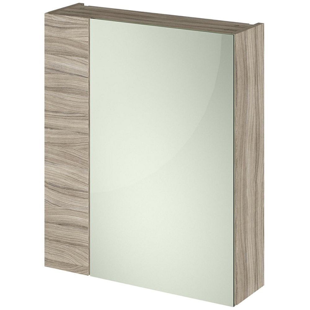 Hudson Reed Fusion Driftwood 600mm Mirror Unit (75/25) - OFF218