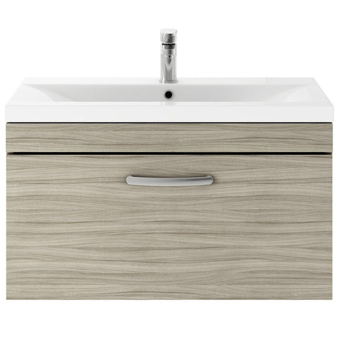 Nuie Athena Driftwood Wall Hung 800mm Cabinet & Basin 1 - ATH057A