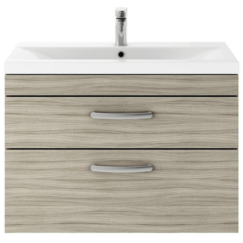 Nuie Athena Driftwood Wall Hung 800mm Cabinet & Basin 1 - ATH064A