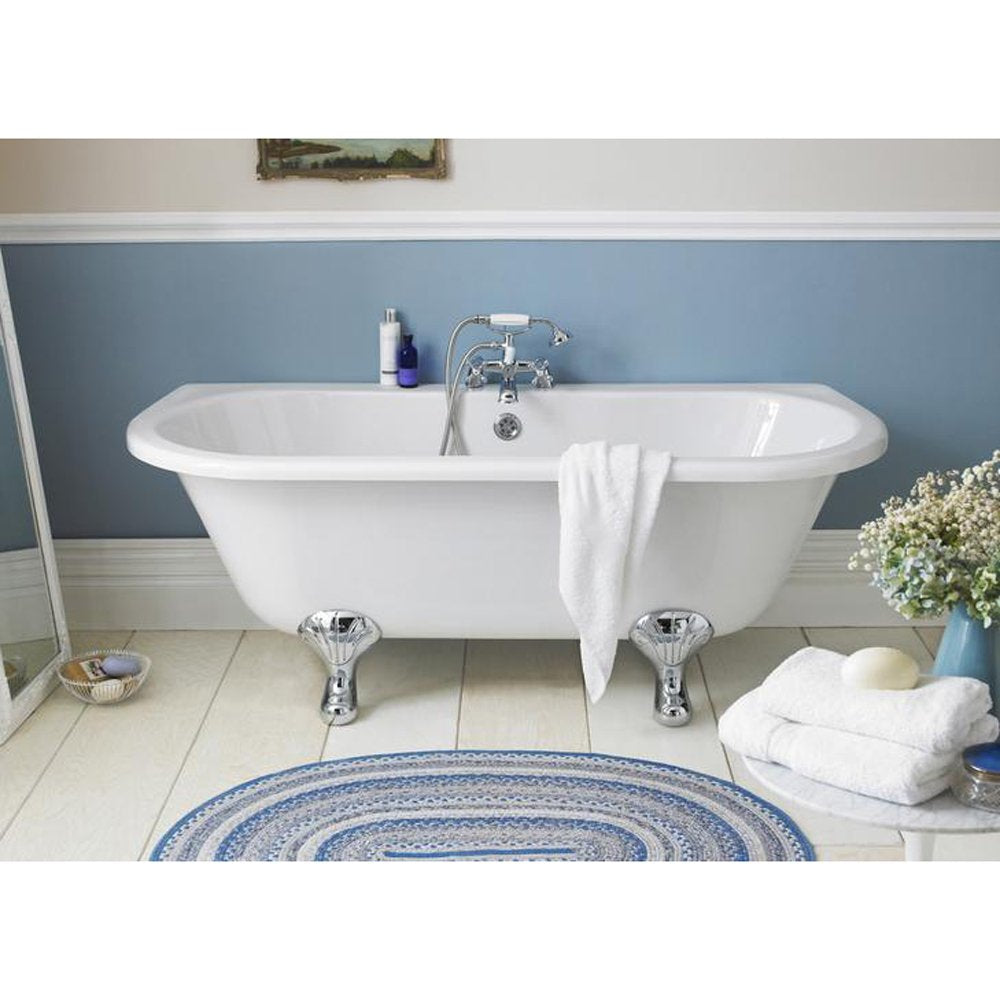 Hudson Reed Kenton 1700mm Double Ended Freestanding Bath & Deacon Leg Set