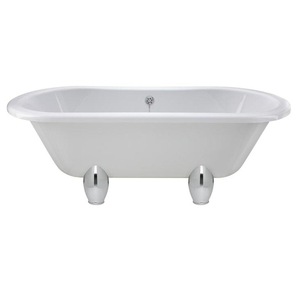 Hudson Reed Kingsbury 1700mm Double Ended Freestanding Bath & Deacon Leg Set