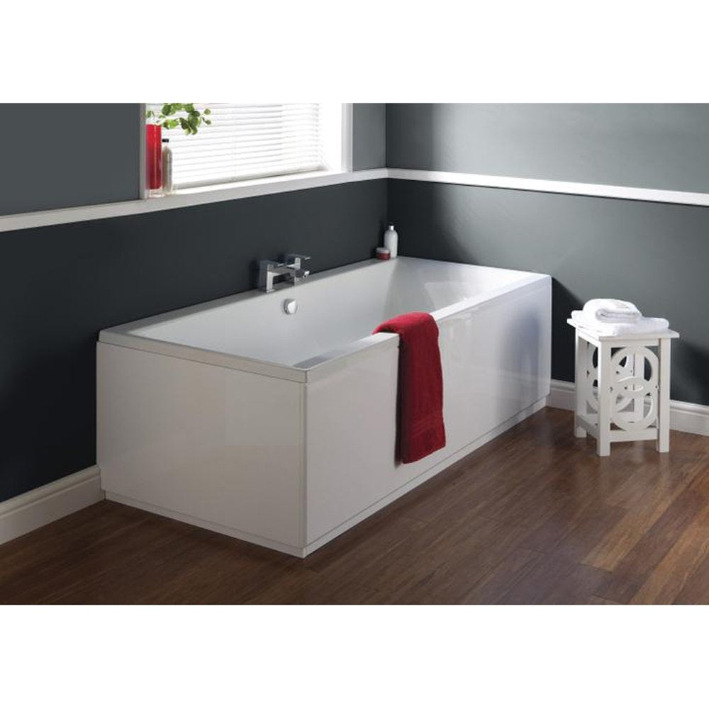 Nuie Asselby Square Double Ended Straight Bath 1700x700