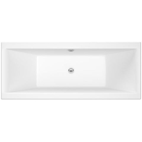 Nuie Asselby Square Double Ended Straight Bath 1800x800