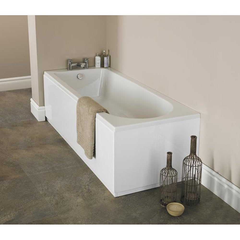 Nuie Barmby Round Single Ended Straight Bath 1700x750