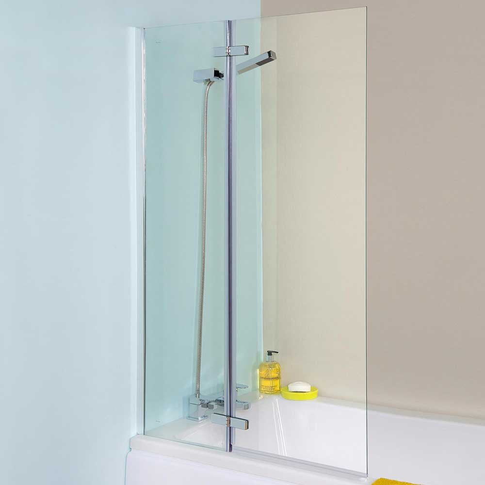 Nuie Ella Straight Hinged Bath Screen - ERSS1