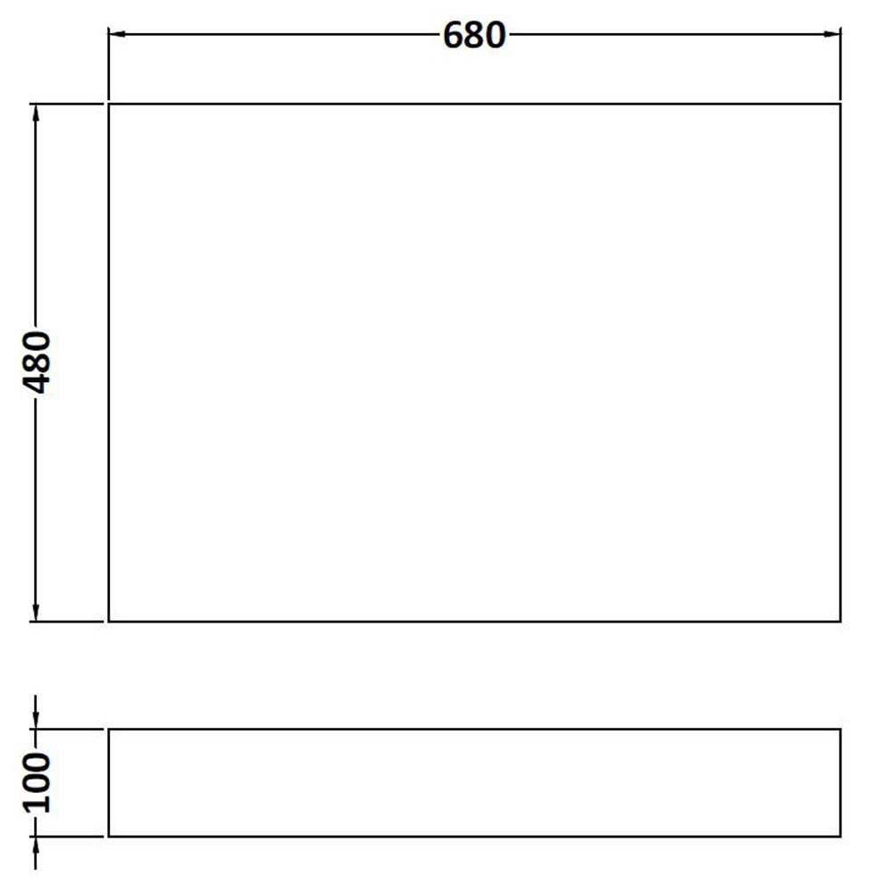 Nuie Athena Anthracite Woodgrain 700mm Bath End Panel - MPD511