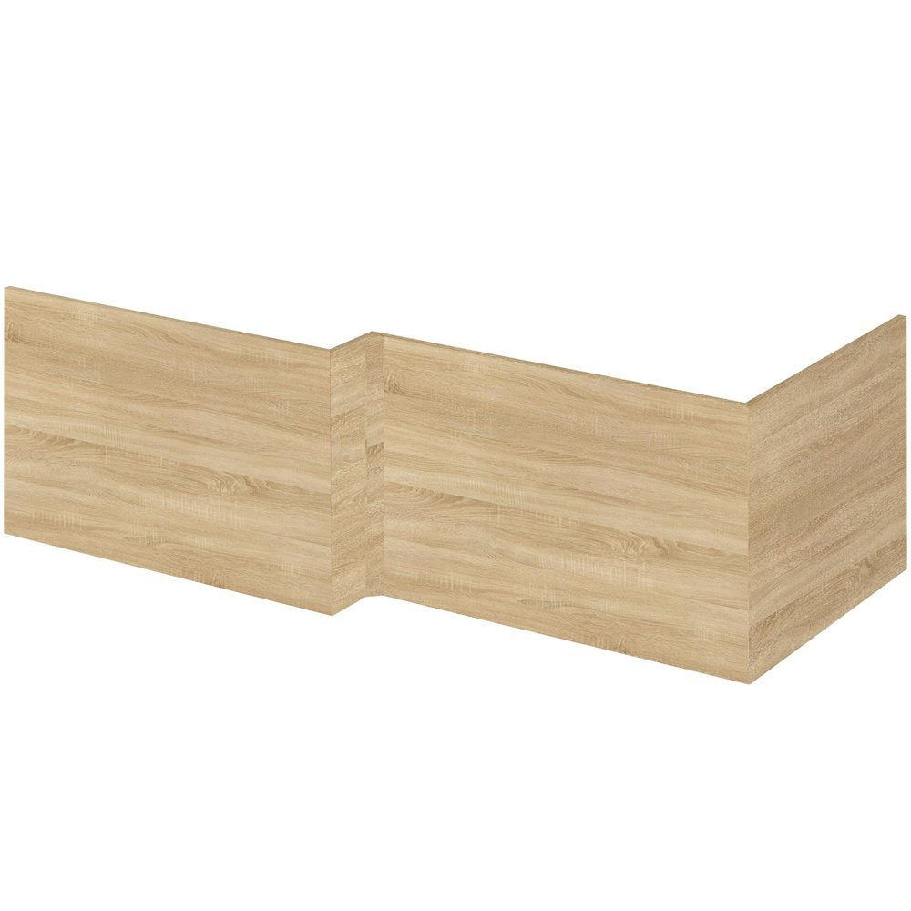 Nuie Athena Natural Oak Square Shower Bath End Panel - MPC631