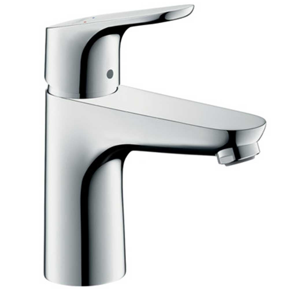 Hansgrohe Focus Chrome Single Lever Basin Mixer Tap 100 Without Waste