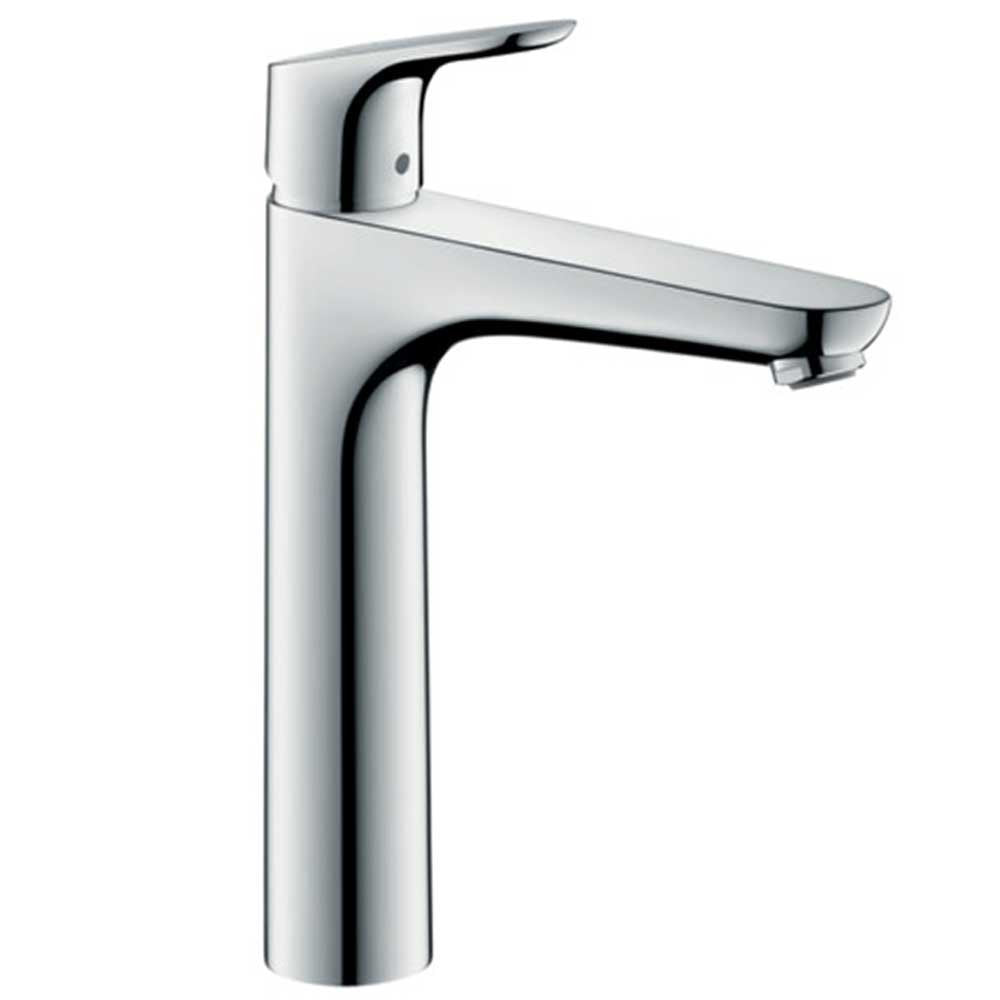 Hansgrohe Focus Chrome Single Lever Basin Mixer Tap 190 Without Waste