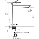 hansgrohe-talis-e-chrome-single-lever-basin-mixer-tap-240-without-waste-