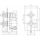 hudson-reed-tec-crosshead-thermostatic-shower-mixer-valve-fixed-head--arm-