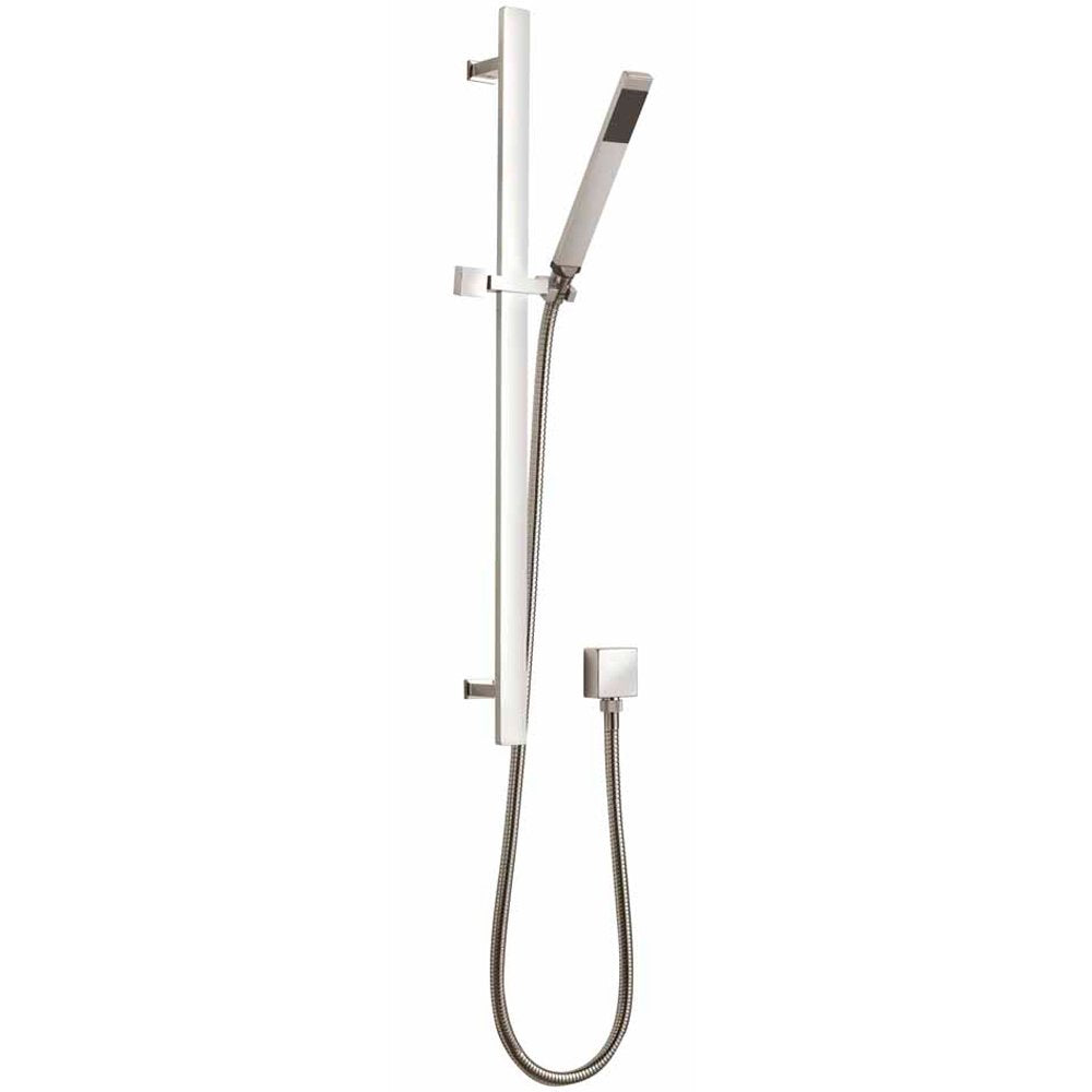 Nuie Volt Thermostatic Shower, Fixed Head, Slide Rail Kit & Tile Body Jets