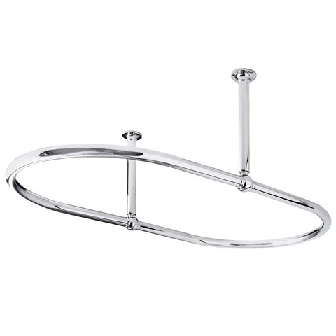 Hudson Reed Traditional Chrome Oval Shower Curtain Ring - LDA010