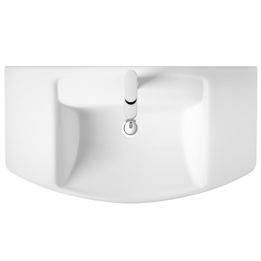 Hudson Reed Maya 550x465 1th White Basin & Full Pedestal