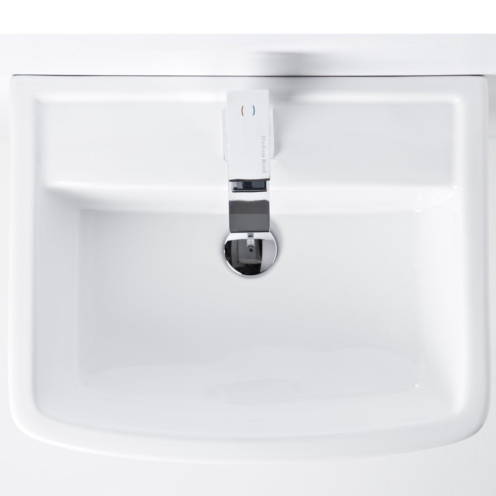 Nuie Bliss 520x420 1th White Basin & Full Pedestal CBL009