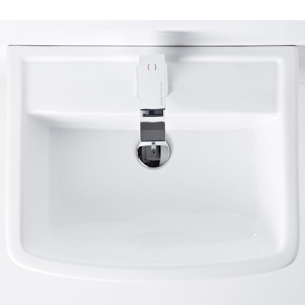 Nuie Bliss 520x425 1th White Basin & Semi Pedestal CBL011