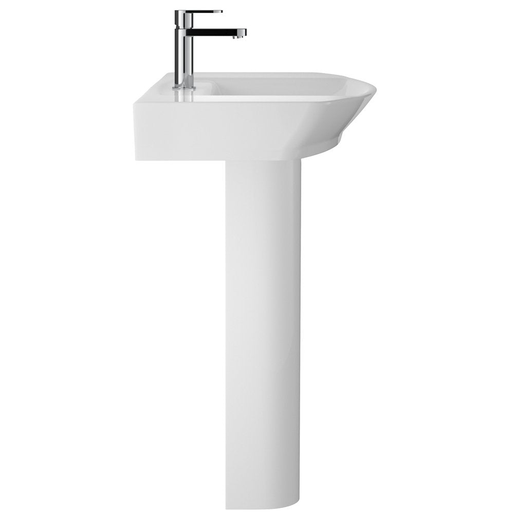 Hudson Reed Maya 650x465 1th White Basin & Full Pedestal