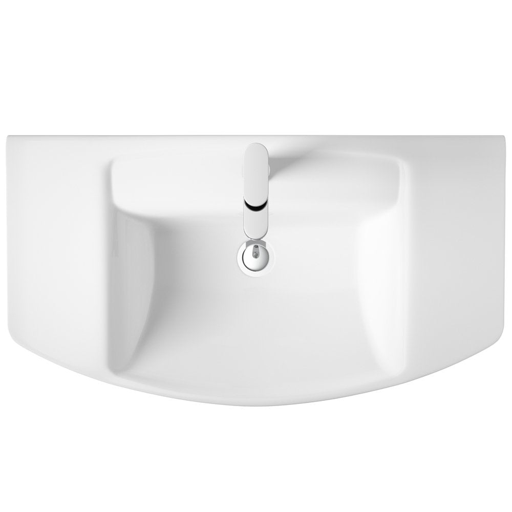 Hudson Reed Maya 850x465 1th White Basin & Full Pedestal