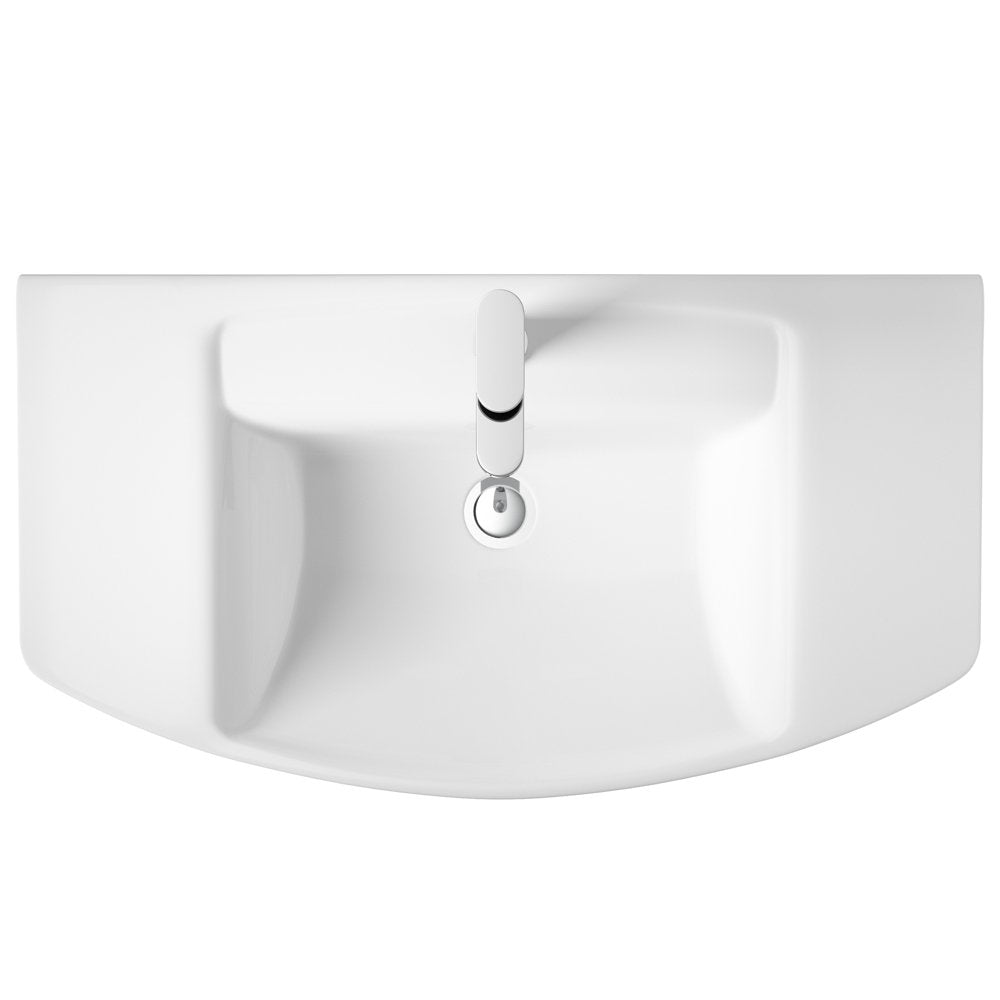 Hudson Reed Maya 650x465 1th White Basin & Semi Pedestal