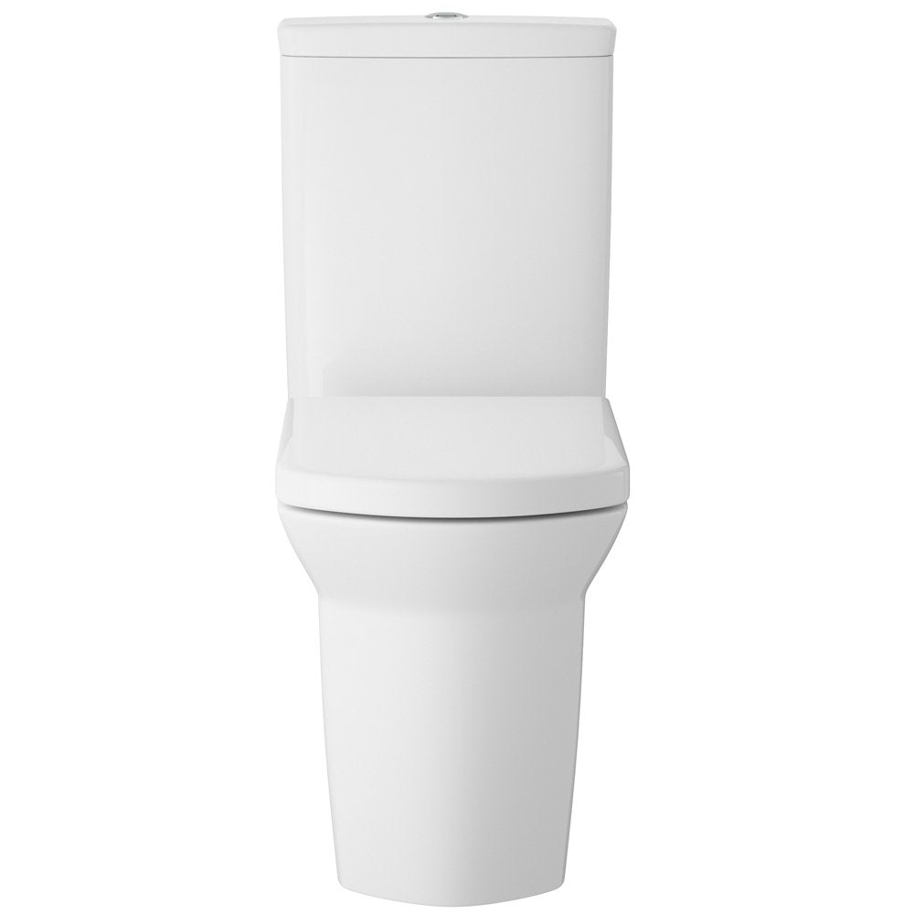 Hudson Reed Maya White Close Coupled Toilet Pan, Cistern & Soft Close Seat - CCL008