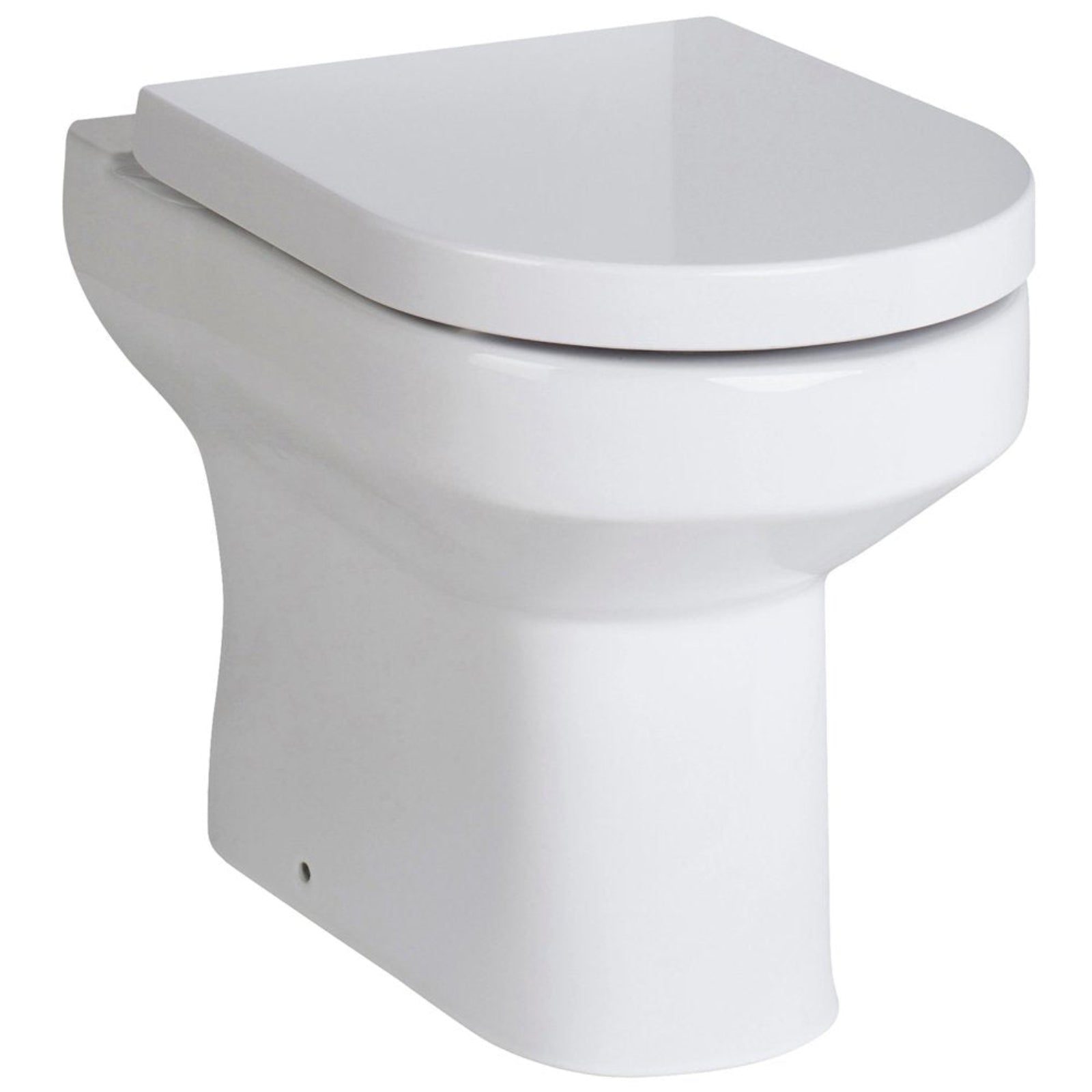 Nuie Harmony White Back to Wall Toilet Pan & Soft Close Seat