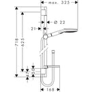 hansgrohe-ecostatthermostatics-select-650mm-chrome-white-combi-set--hand-shower-