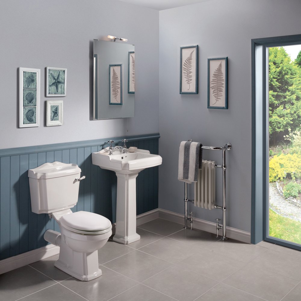 Nuie Legend 580x470 2th White Basin & Full Pedestal CLG004